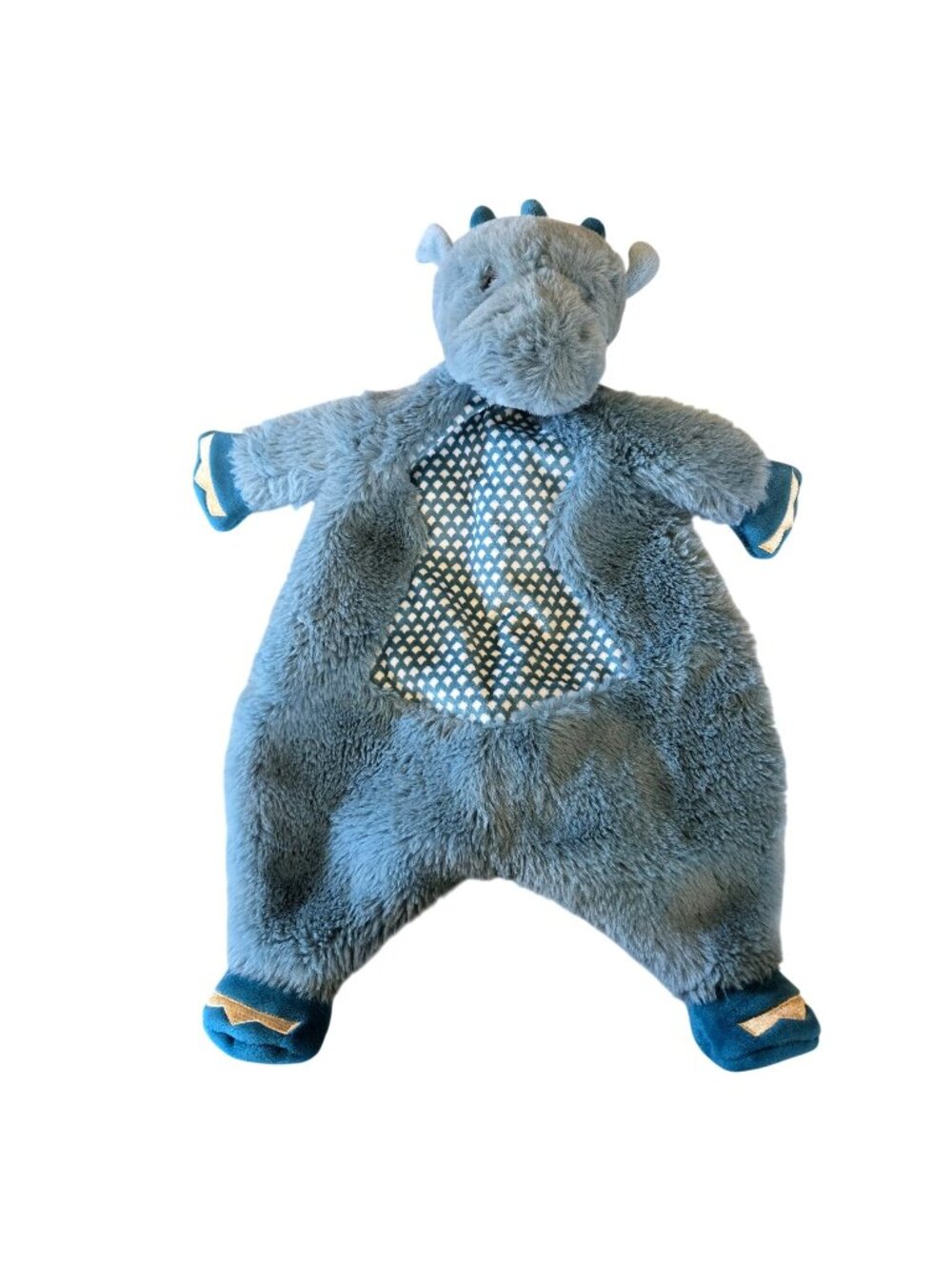 Douglas Baby Dimitri Dragon Plush Lovey Cuddly Security Blanket 17"